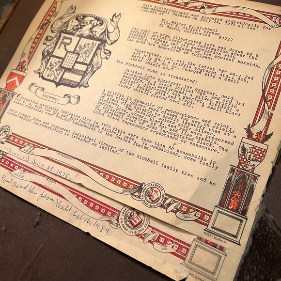 Vintage Halbert’s Coat Of Arms Royal Crest Shield Sword Wall Decor RICHBELL 70s - Picture 8 of 15